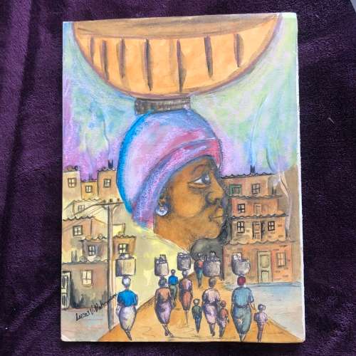 LUCAS MAHOME ART '94 MIXED MEDIA